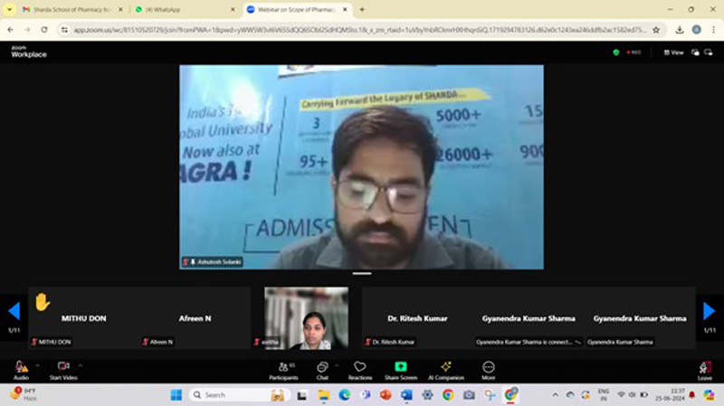 Collaboration with Elite Expertise hosted Webinar 03 - Sharda University Agra