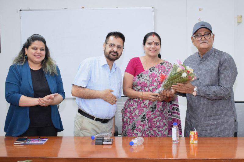 Dr. A.K. Khare (EC Member) Visit SUA 2 - Sharda University Agra