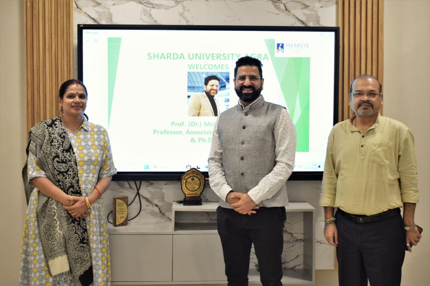 Prof. Mohit Sahni visited our SUA Campus 2 - Sharda University Agra