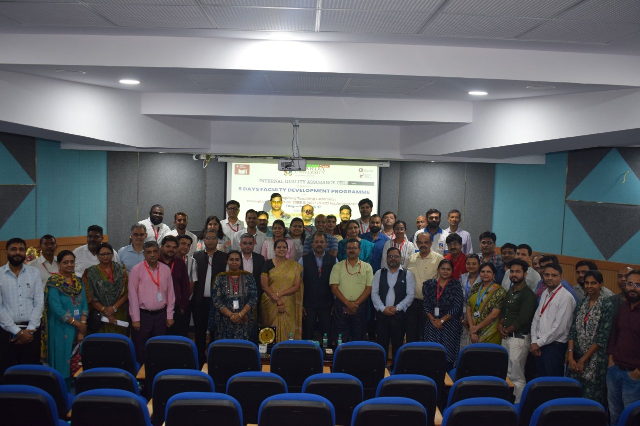 5-Day Faculty Development Programme- Organized by IQAC - Sharda University Agra