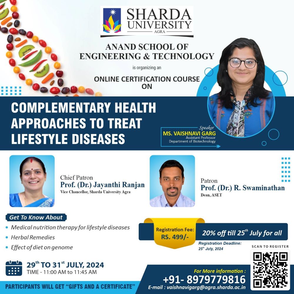 Online Certification Course on Complementary Health Approaches to Treat Lifestyle Diseases