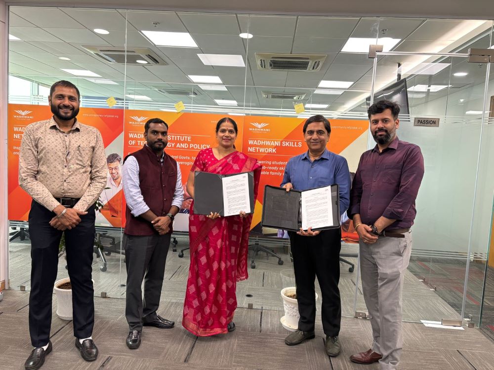 Signed an MoU with Skill Development Network - Sharda University Agra