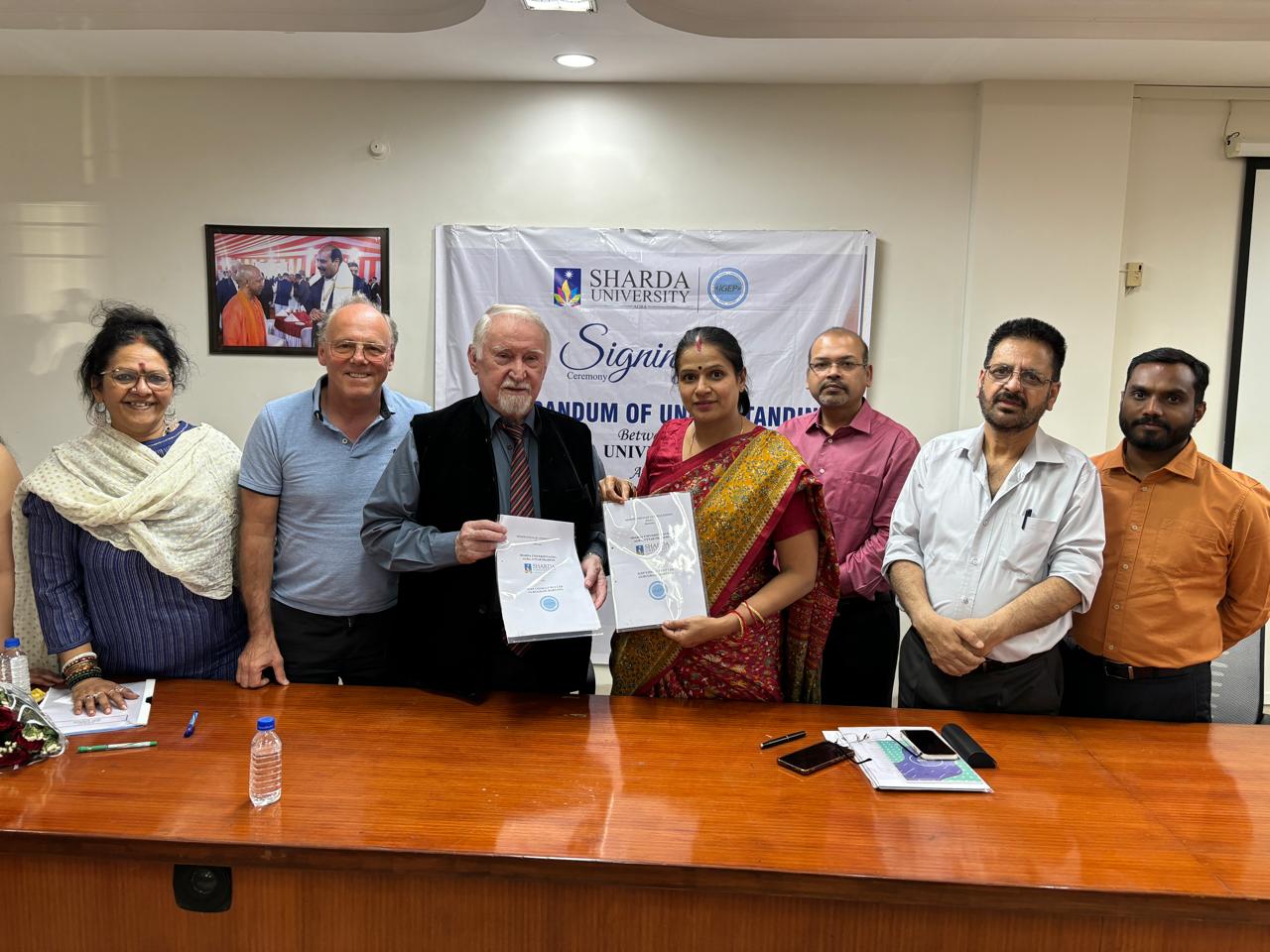 Signing of a Memorandum of Understanding (MoU) between German Universities and SUA - Sharda University Agra