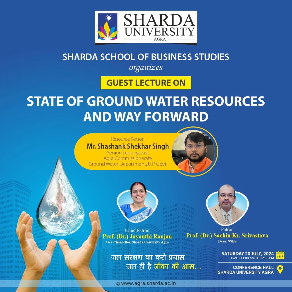 Guest Lecture on State of Ground Water Resources and Way Forward