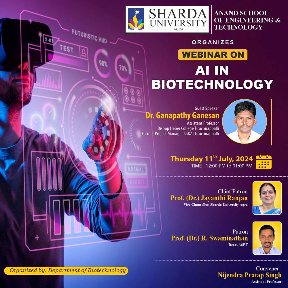 Webinar on the topic of AI in Biotechnology