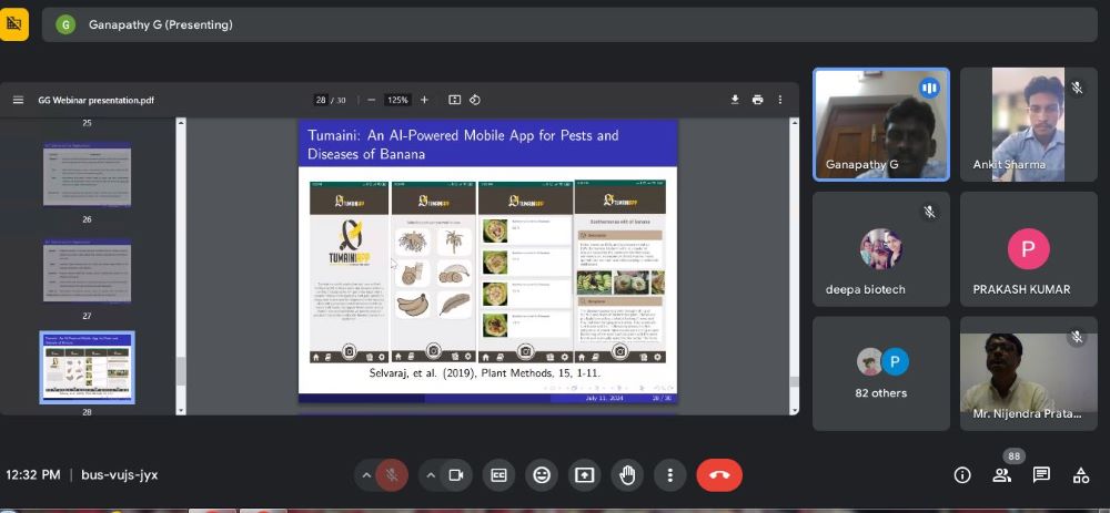 A knowledgeable webinar on AI in Biotechnology - Sharda University Agra