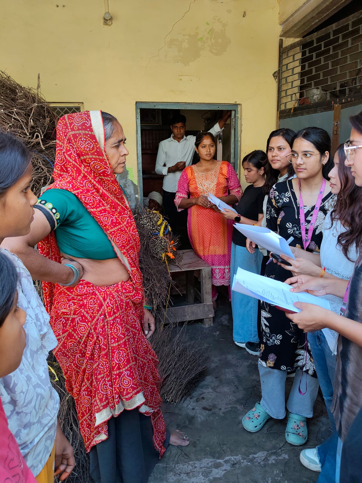 Academic Educational and Industrial Visit to Jait Village Mathura - Sharda University Agra