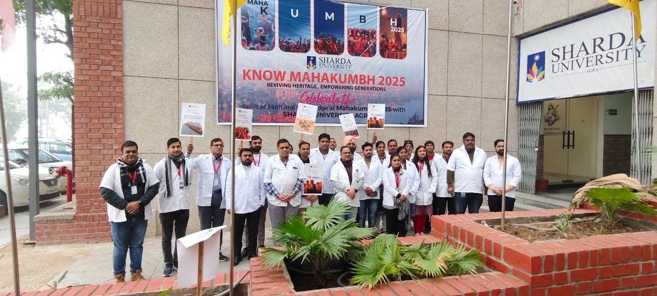Acknowledgment for the Know Mahakumbh 2025 Campaign - Sharda University Agra