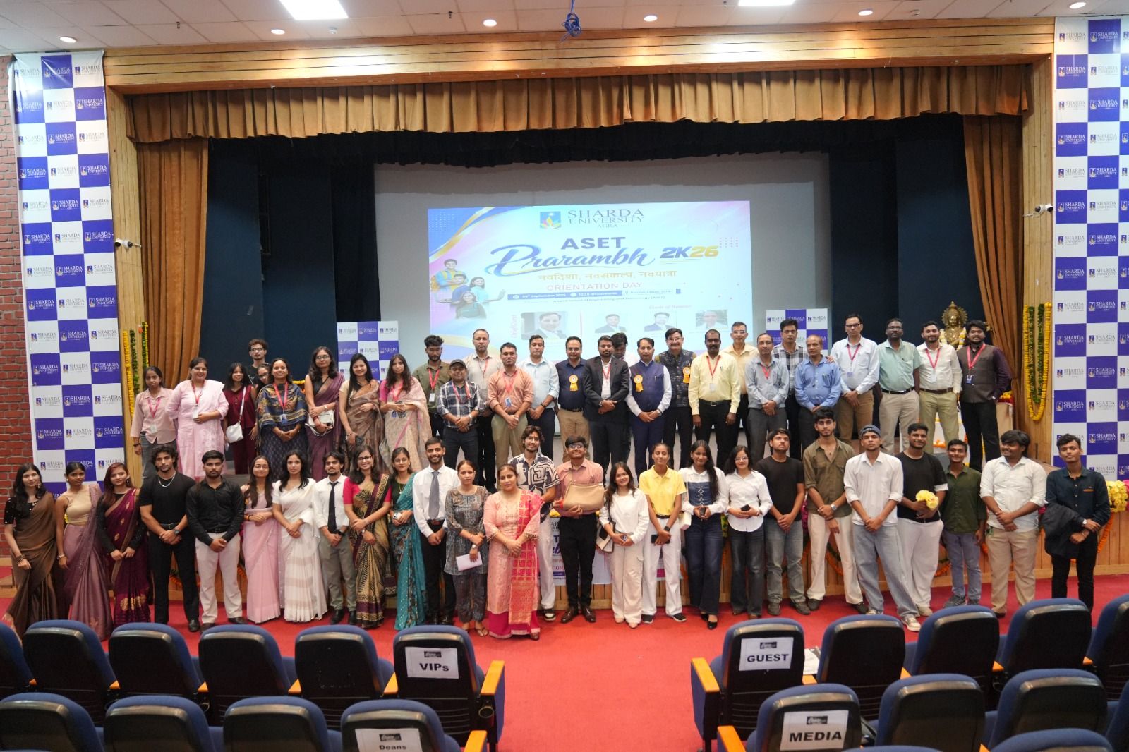 ASET organized Prarambh 2K26 - Sharda University Agra