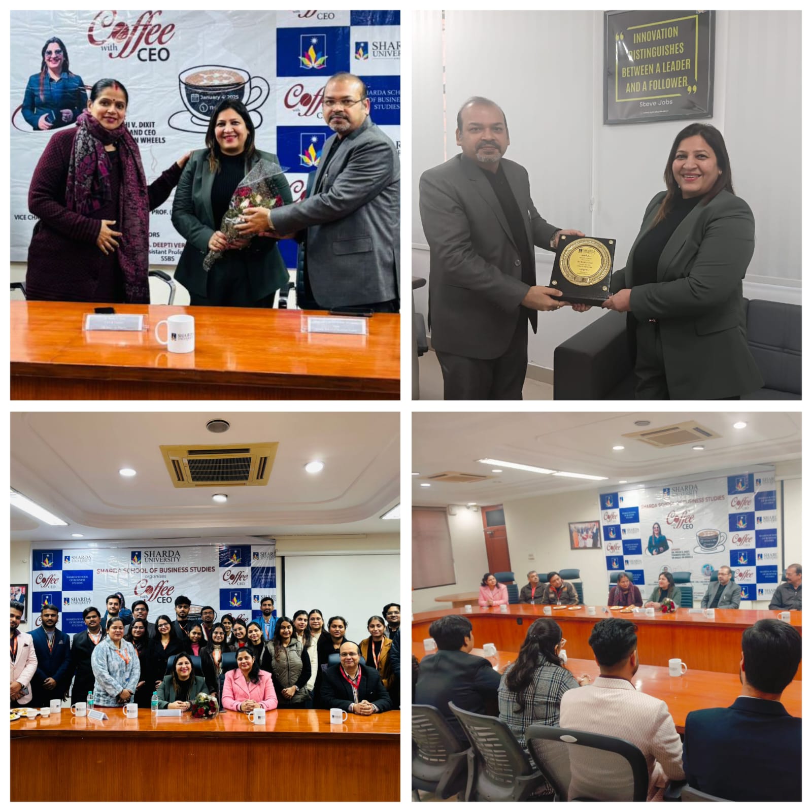 Coffee with CEO (Dr. Ruchi V. Dixit) - Sharda University Agra
