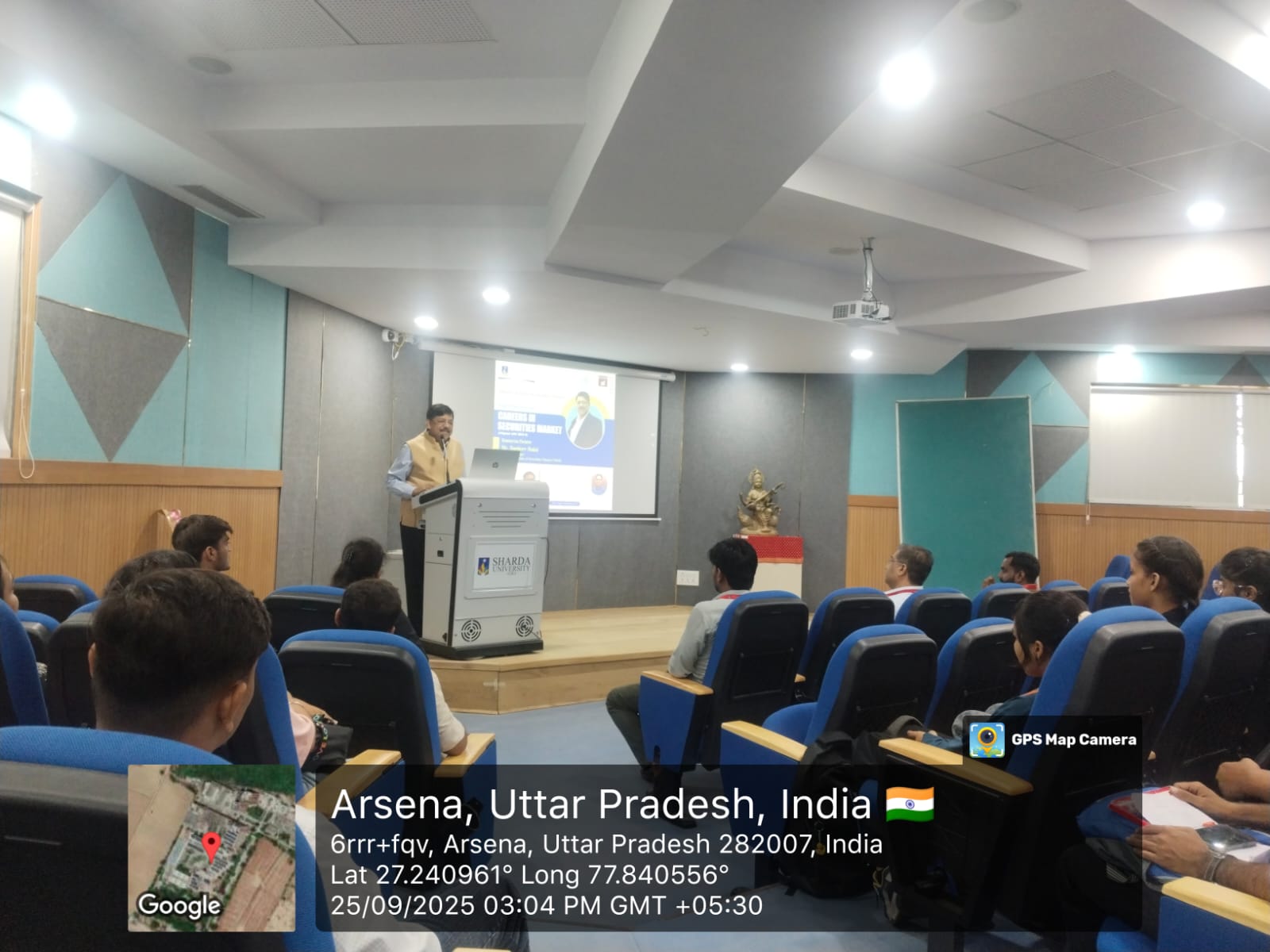 Expert Session on Career in Securities Market at SSBS - Sharda University Agra