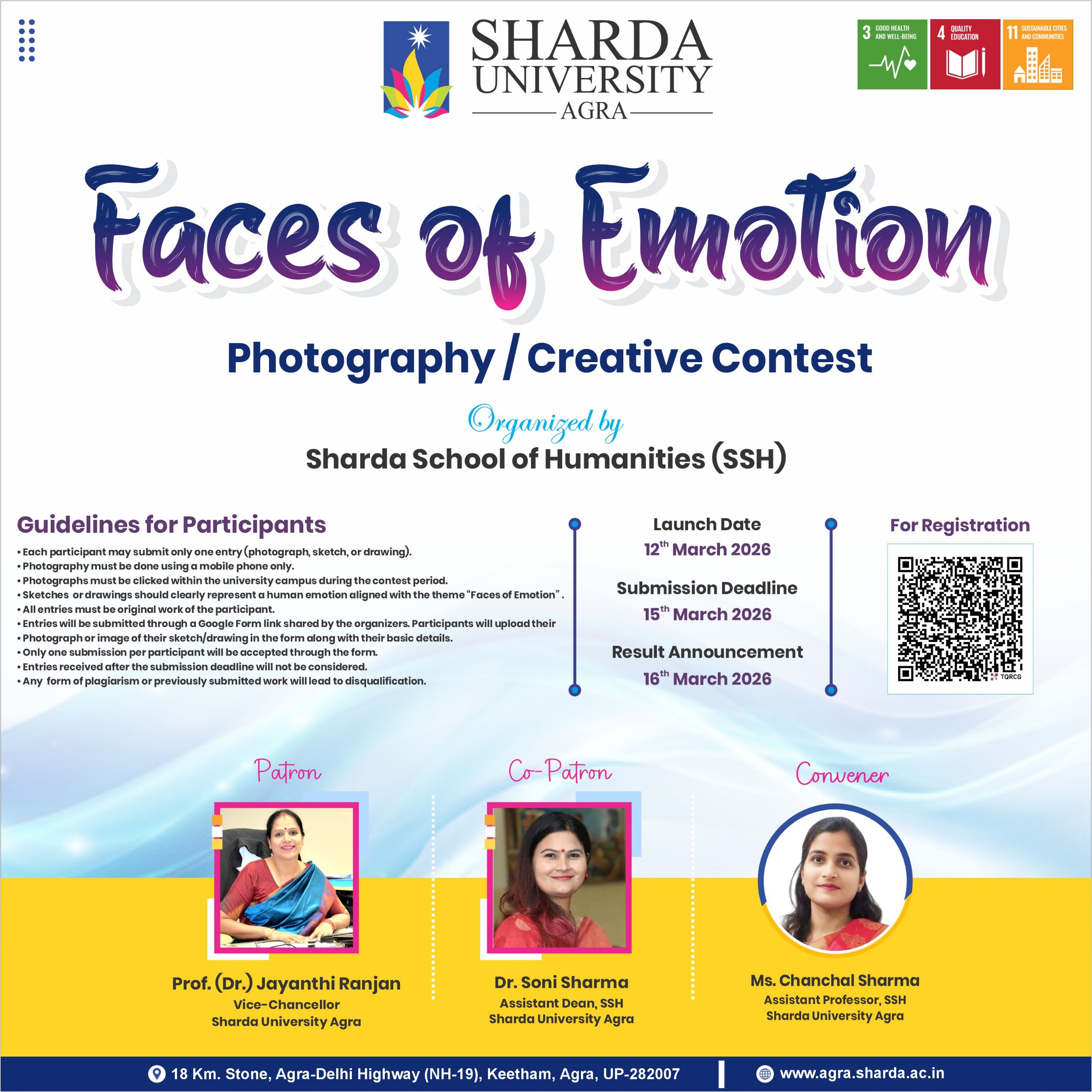 Faces of Emotion &ndash; Photography / Creative Contest - Sharda University Agra