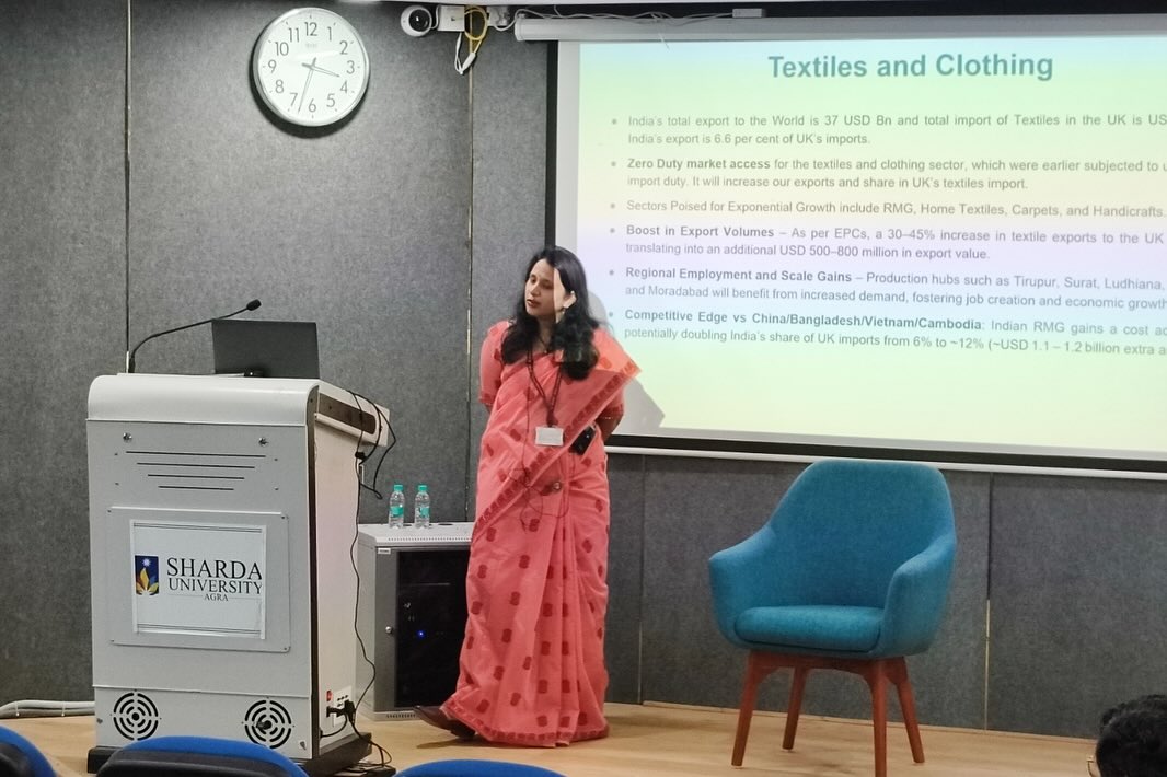 Guest Lecture by Ms. Vrunda Manohar Desai, IRS - Sharda University Agra