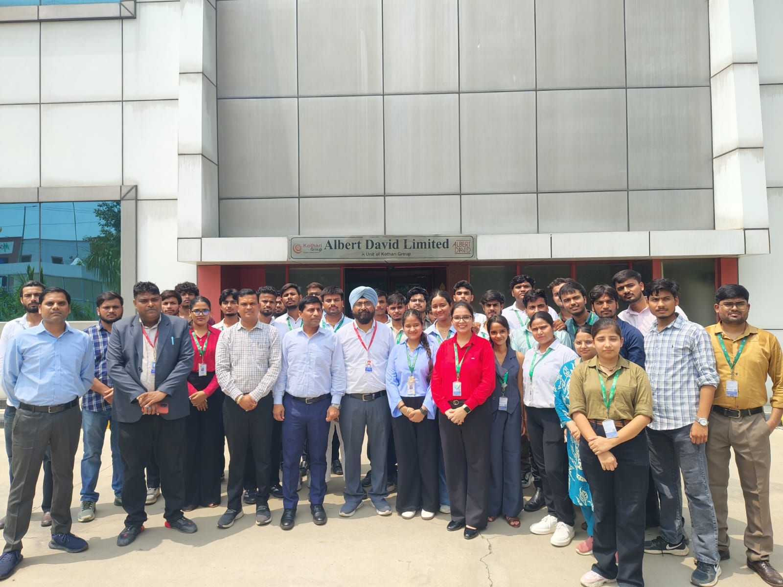 Industrial Visit to Albert David Limited, Ghaziabad - Sharda University Agra