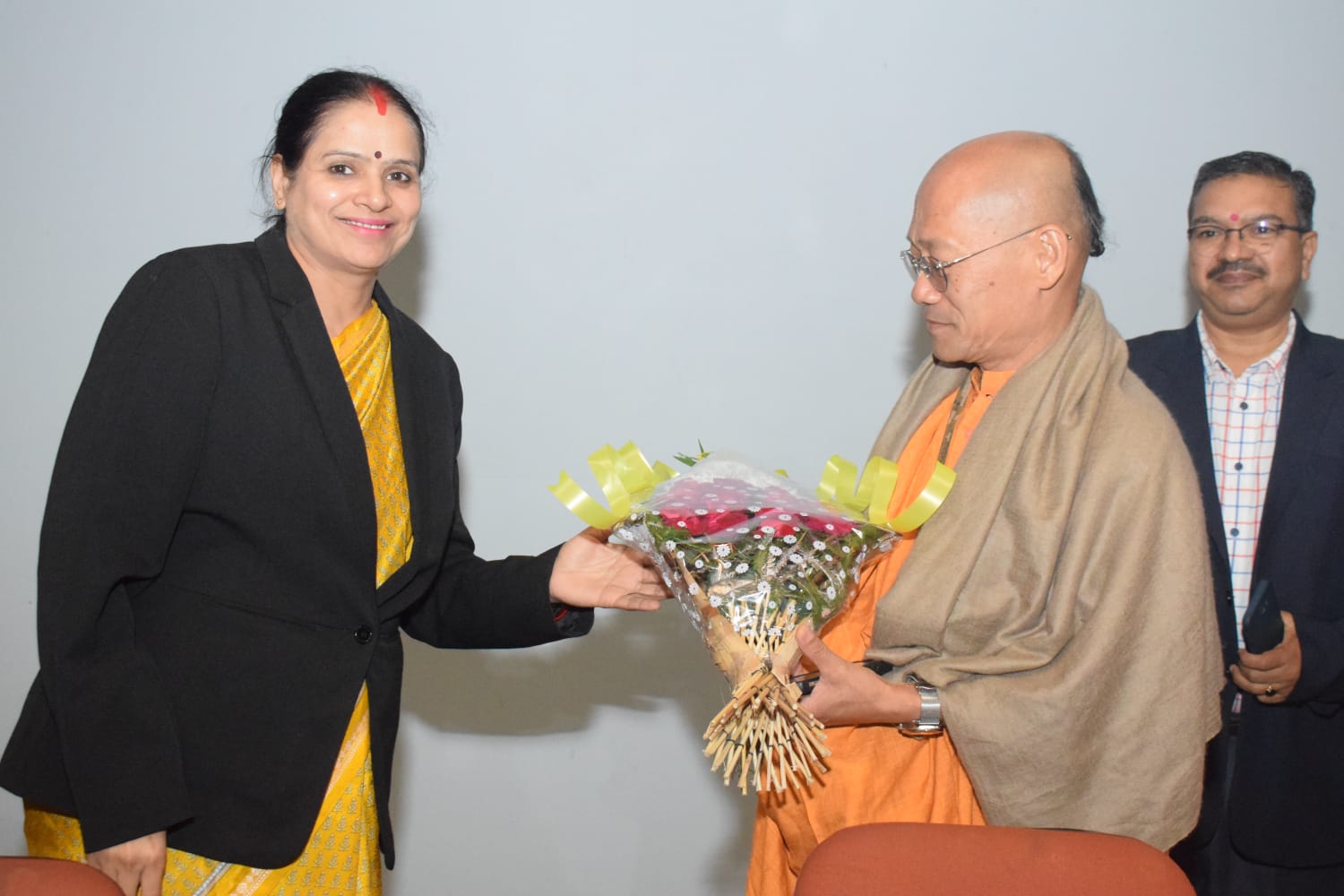 Spiritual lecture and distribution of the holy book Geeta in collaboration with ISKCON Vrindavan - Sharda University Agra