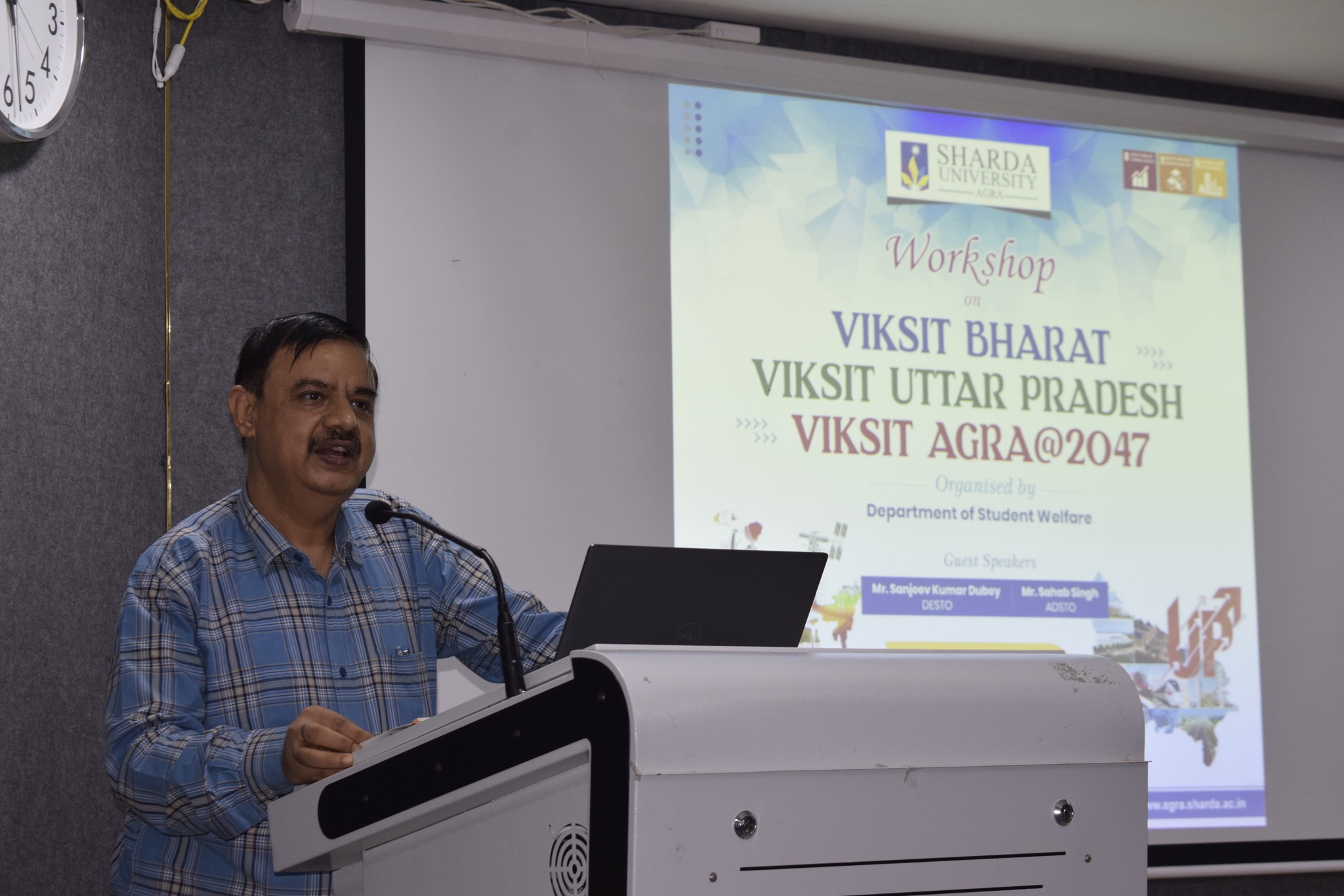 Organizes Workshop on "Viksit Bharat – Viksit Uttar Pradesh – Viksit Agra @2047" - Sharda University Agra