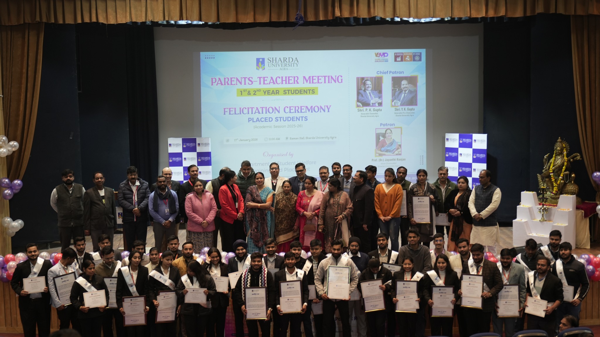 Parents&ndash;Teacher Meeting & Felicitation Ceremony - Sharda University Agra