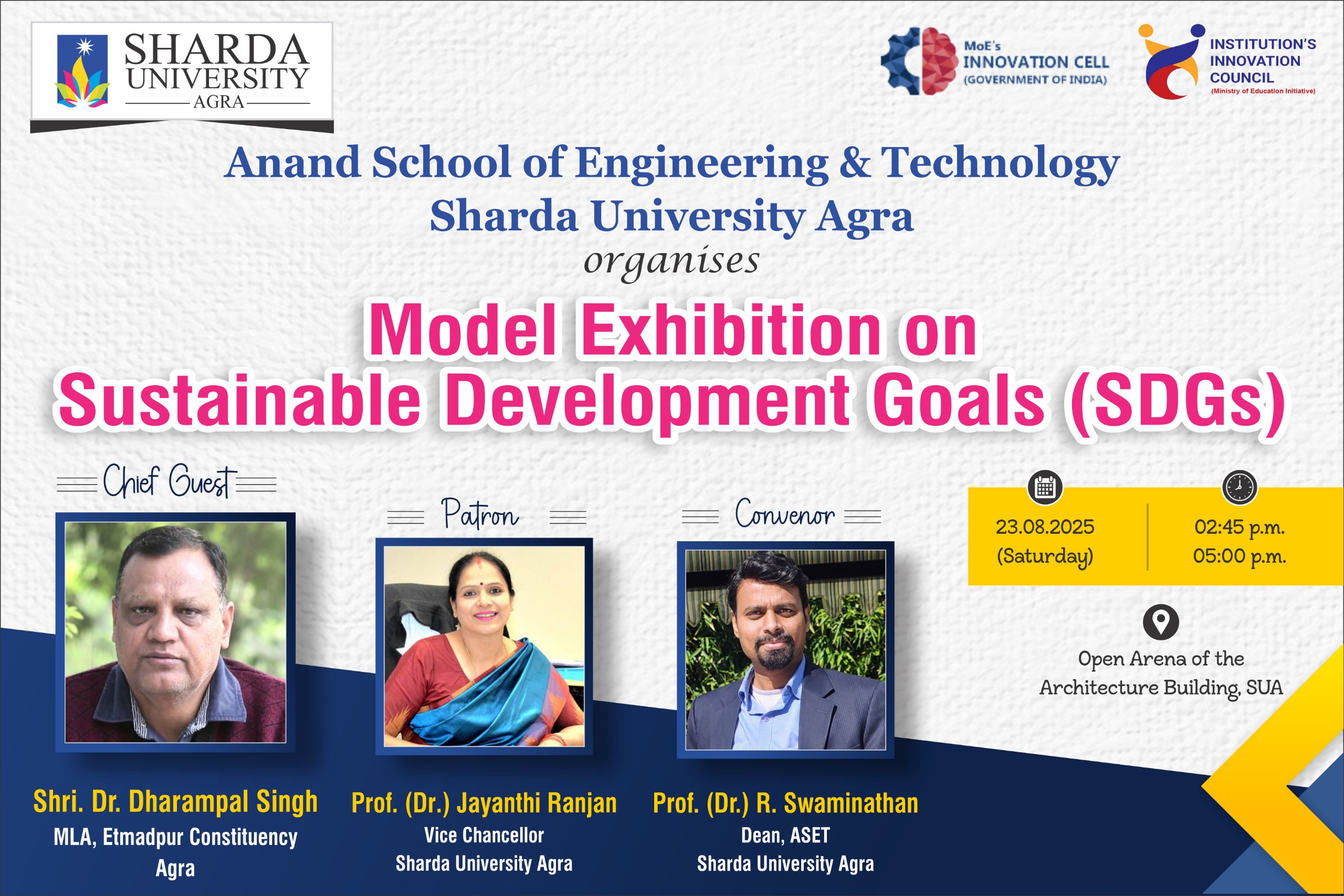 Model Exhibition on Sustainable Development Goals (SDGs) - Sharda University Agra