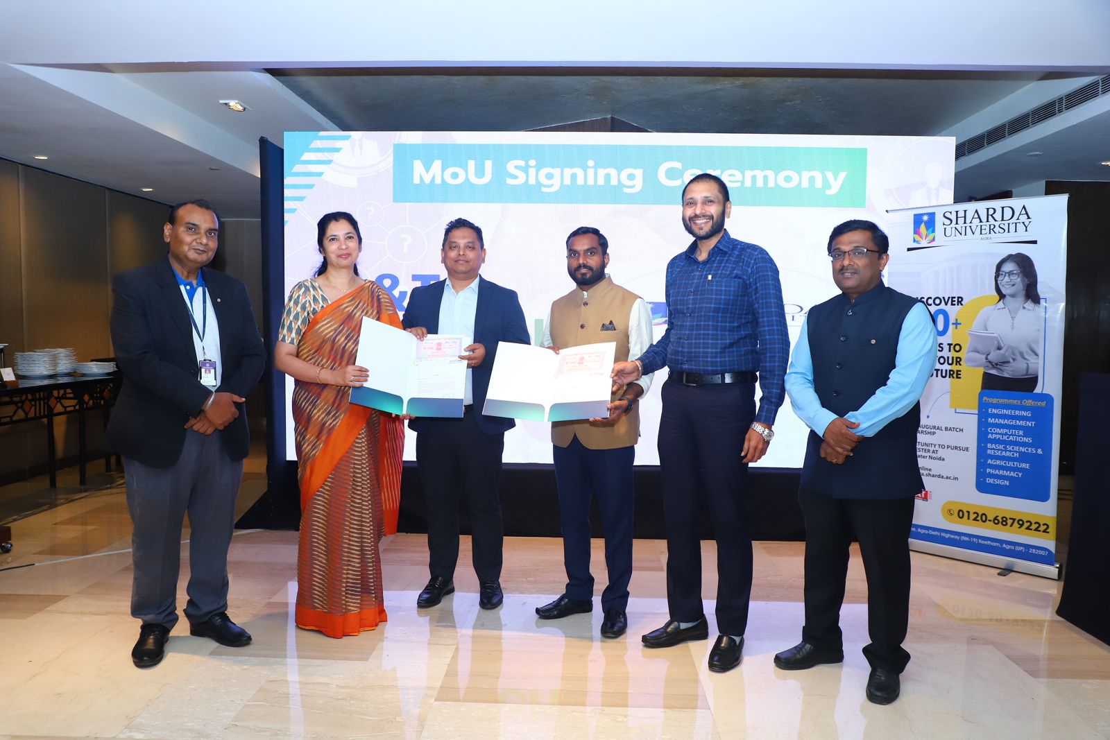 Signed a MoU with L&T Edutec - Sharda University Agra
