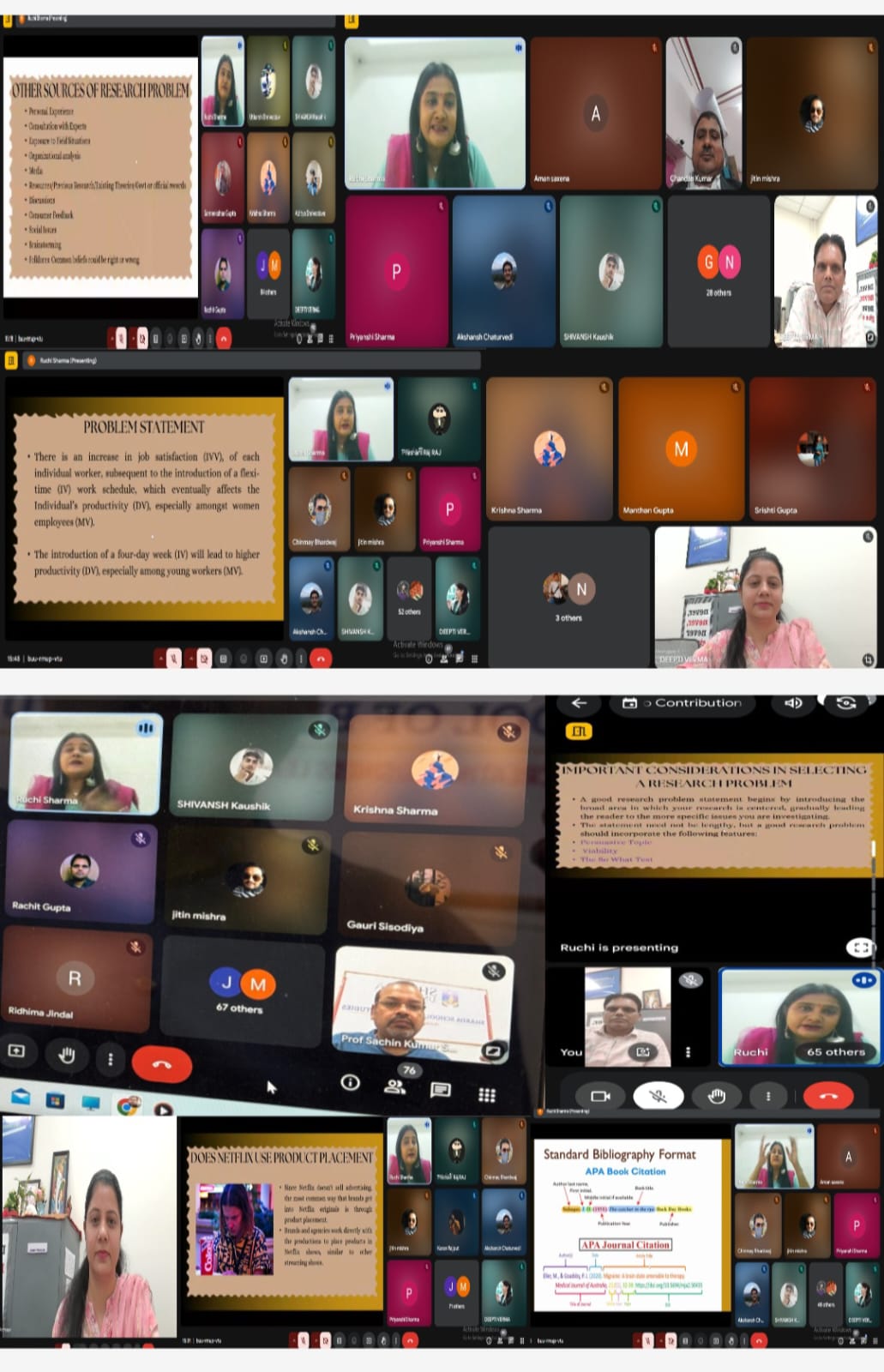 SSBS hosted a powerful Online Knowledge Sharing Program - Sharda University Agra