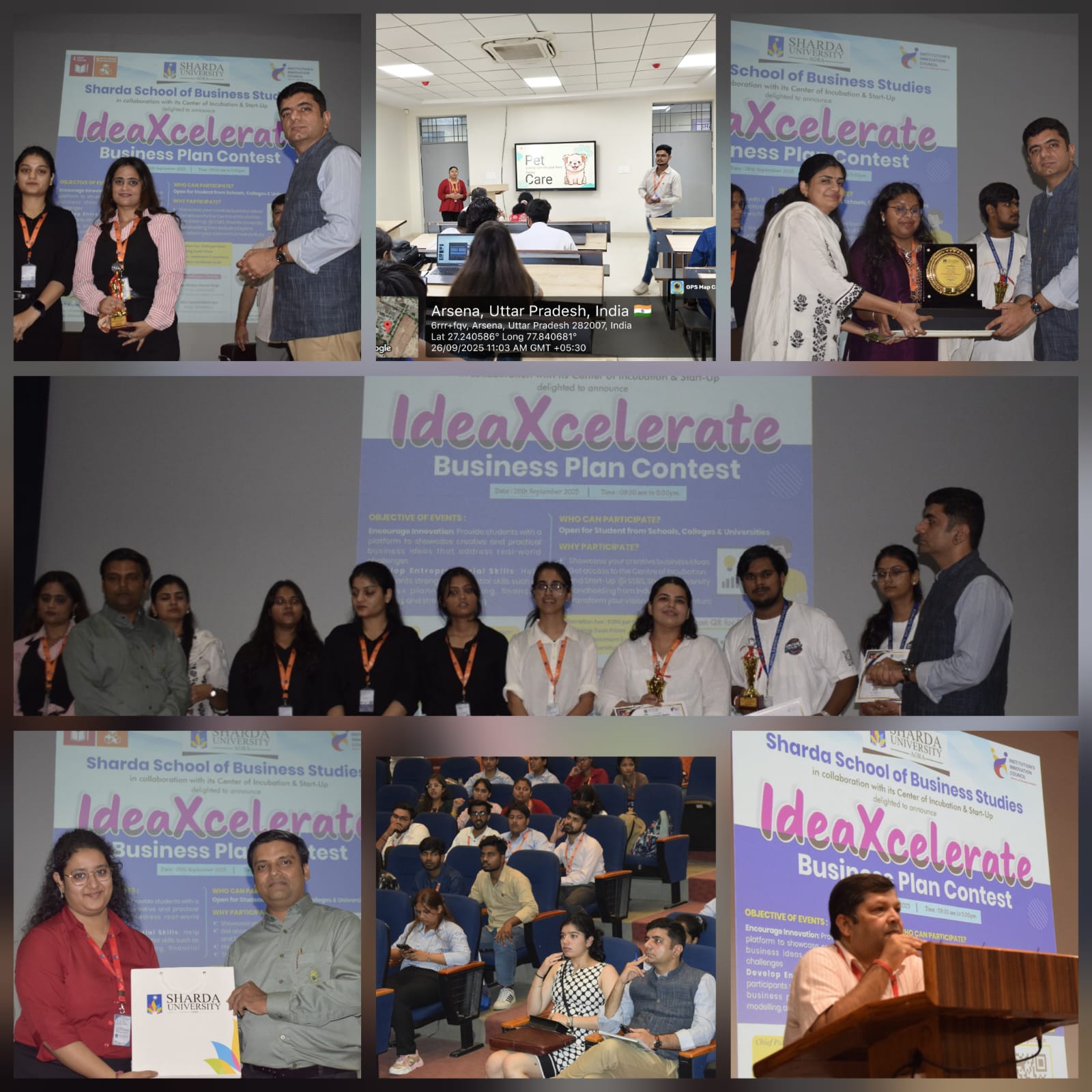 Successfully Organizes IdeaXcelerate 2025 - Sharda University Agra