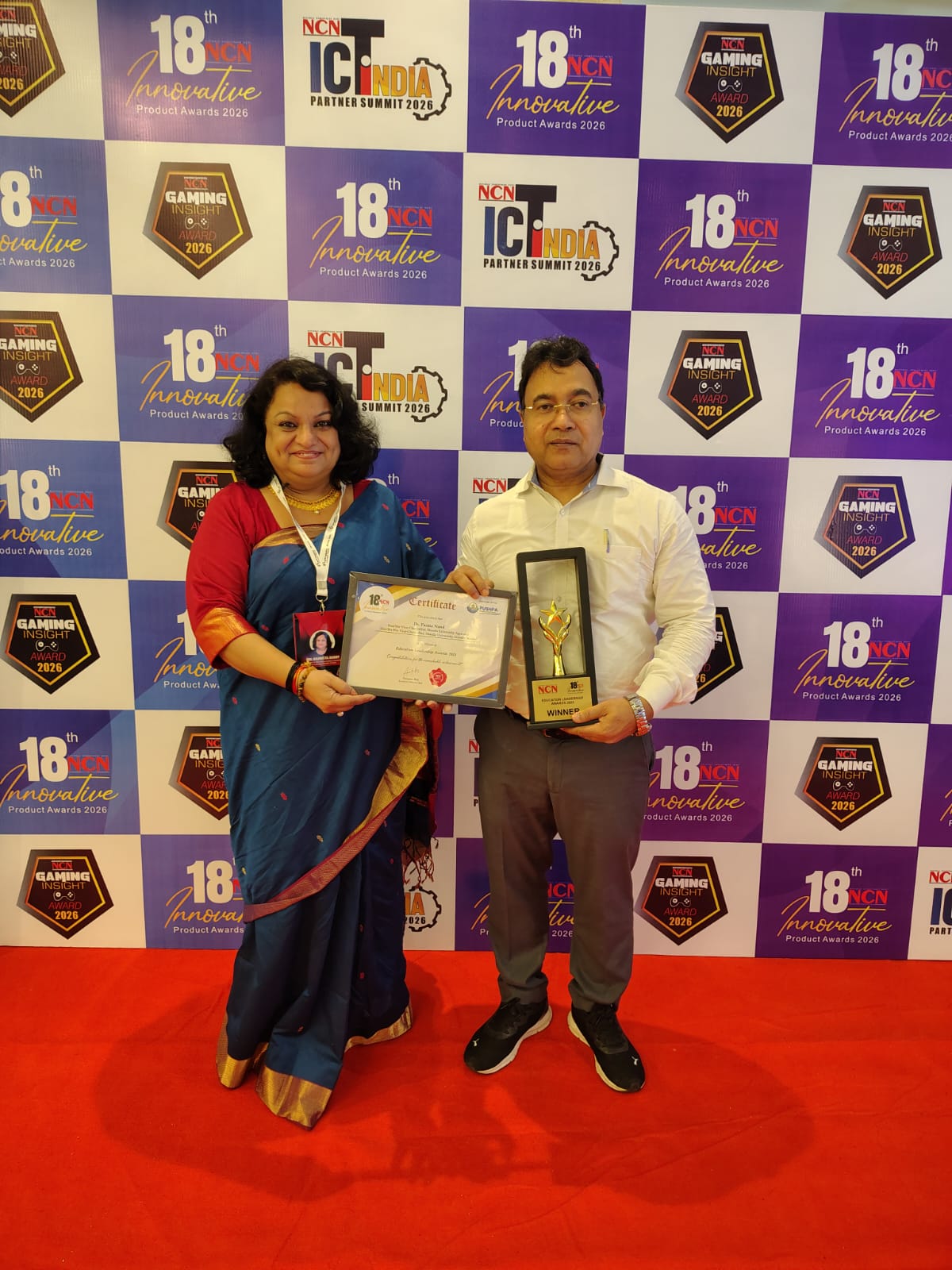 Our Honorable Vice Chancellor Prof. (Dr.) Parma Nand Honored with NCN Education Award 2026 - Sharda University Agra
